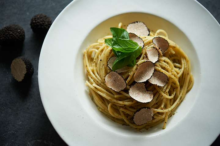 完成したパスタ