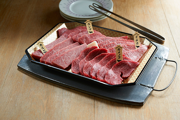 ＜片葉三＞山形県産 雪降り和牛尾花沢 焼肉用盛合せ