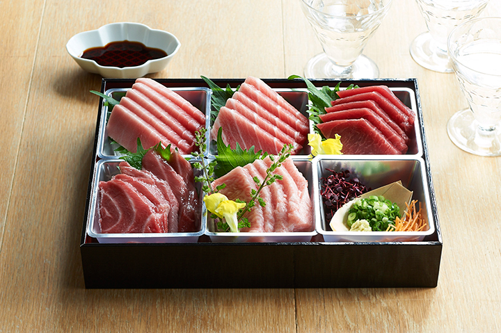 ＜東信水産＞大西洋産 天然本まぐろづくし刺身盛合せ