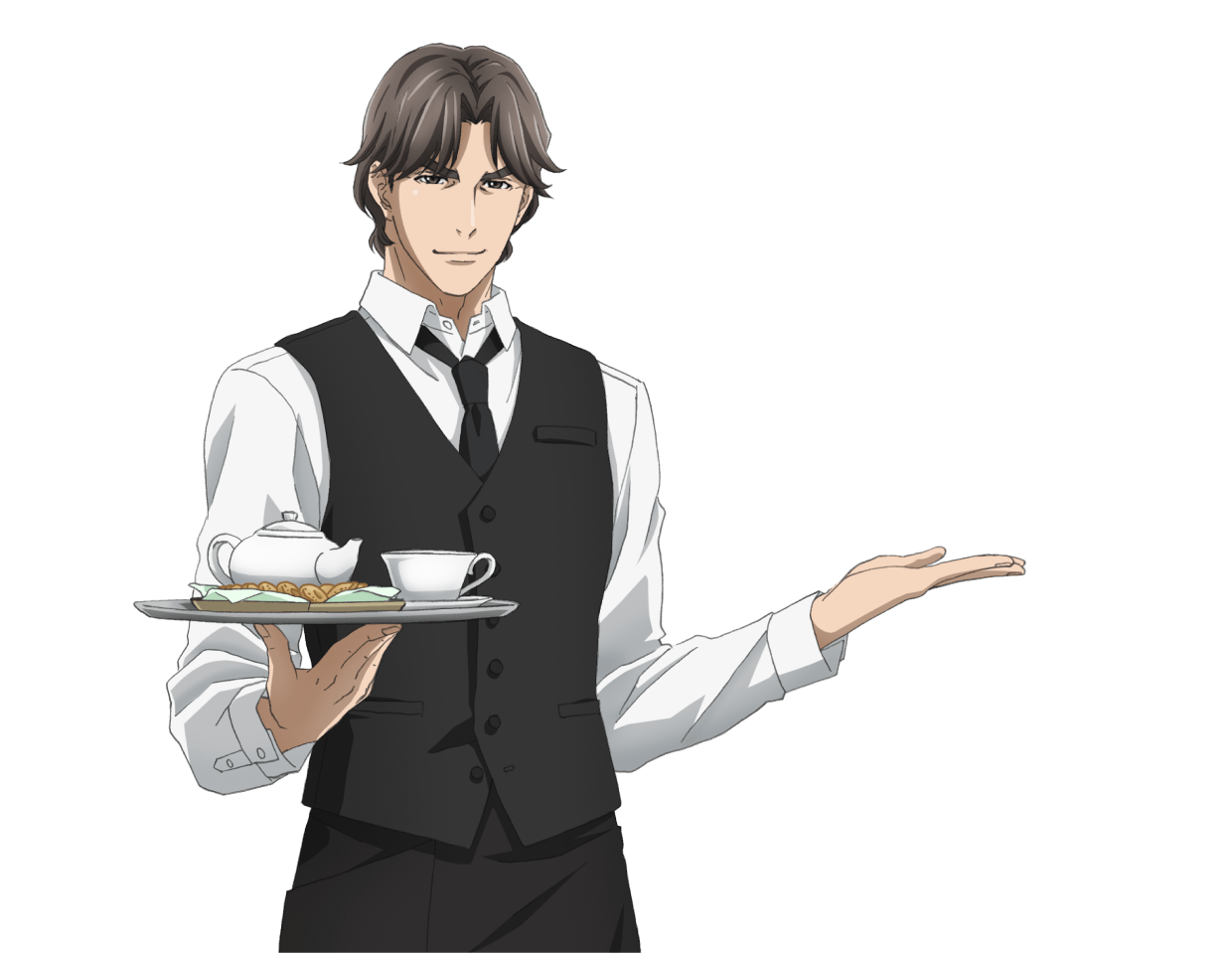 選択した画像 カフェ ウェイター イラスト画像 選択した画像 カフェ ウェイター イラスト画像