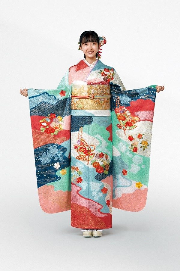 日本橋三越 矢代仁 御召縮緬袷着物（女性仕立て）