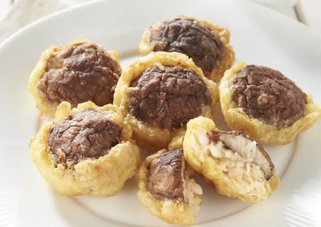 椎茸のしんじょう揚げ