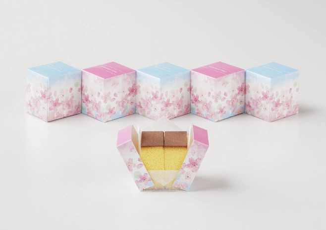 キューブカステラ さくらパッケージ