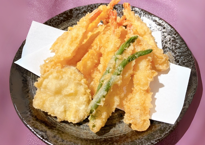 海老天盛合わせ