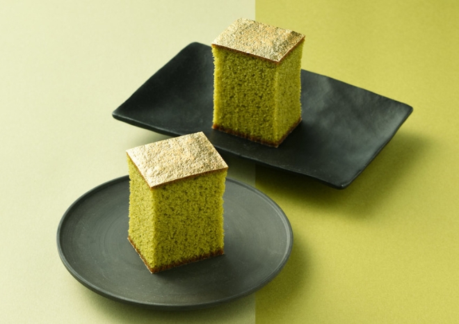 金かすてら　抹茶