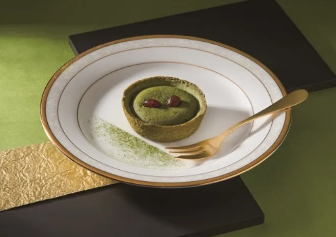 宇治抹茶のタルト