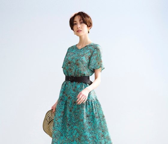 ＜レリアン＞夏を楽しむ涼しげなワンピース

