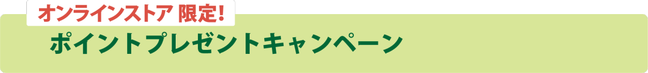 ポイントプレゼントキャンペーン