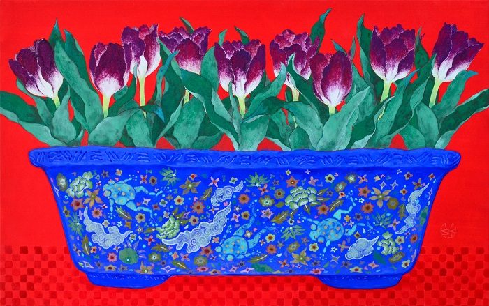 ⁻花曼荼羅⁻ 湯口絵美子 日本画展